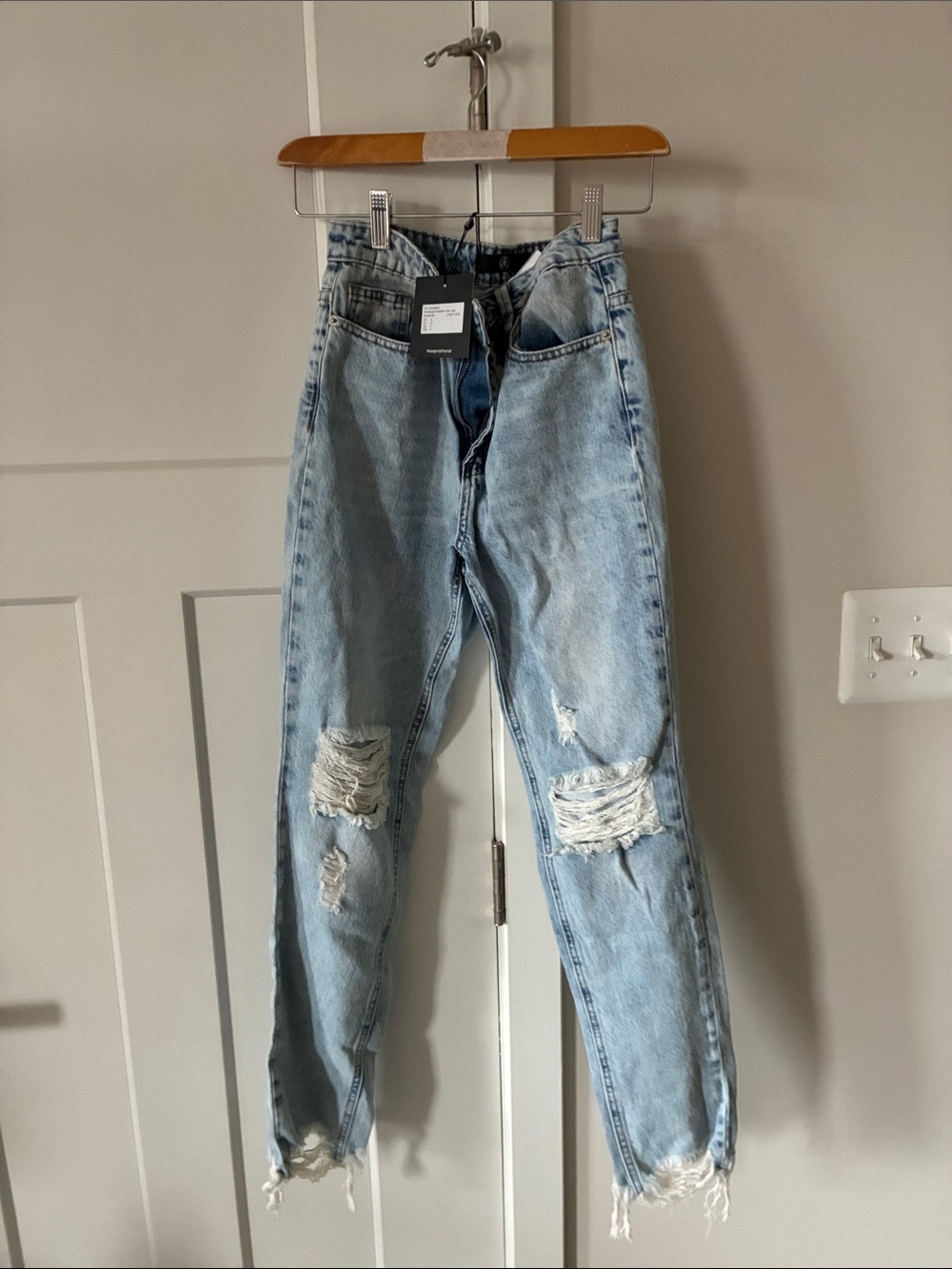 Missguided  Blue Distressed Women's Jeans